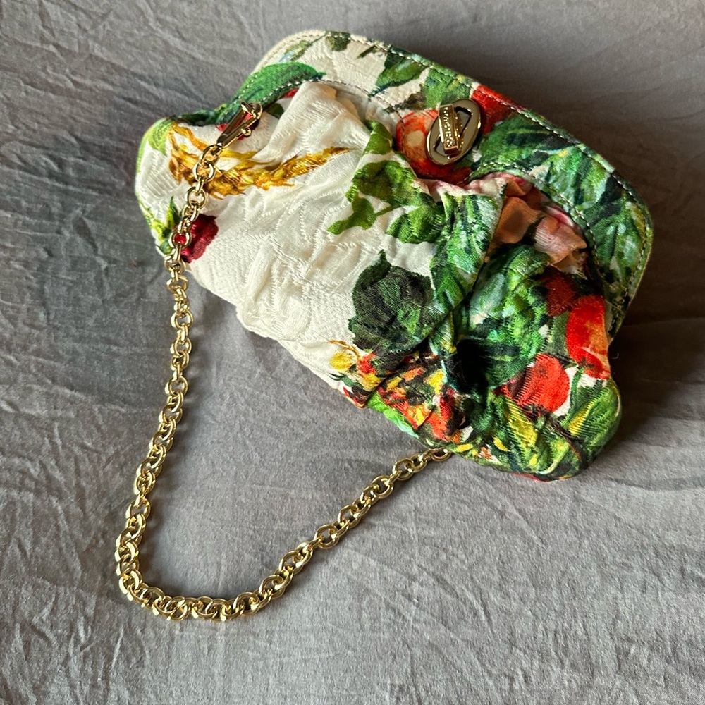Dolce & Gabbana floral print clutch vintage